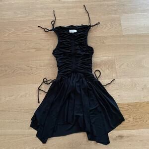 L'Academie Laures Mini Dress in Black